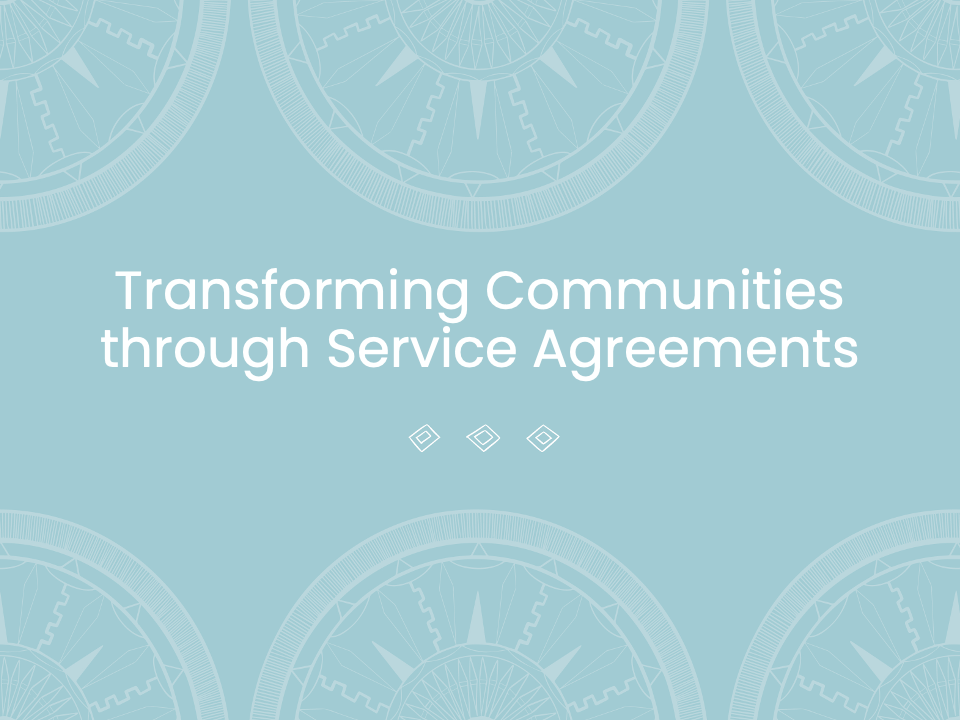 Transforming Communities through Service Agreements — Tulo Centre of ...